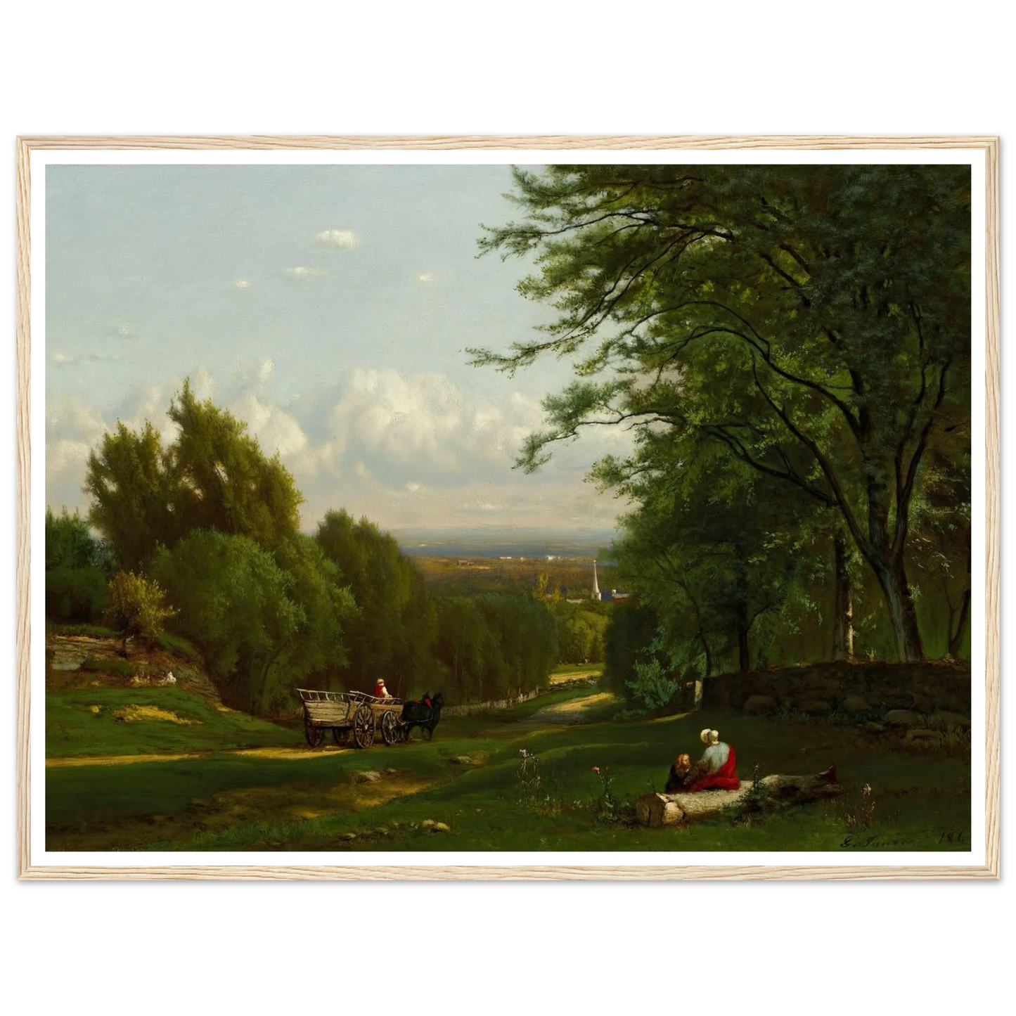 Near Leeds, New York (1869) Art Print | George Inness-Quipham Collections