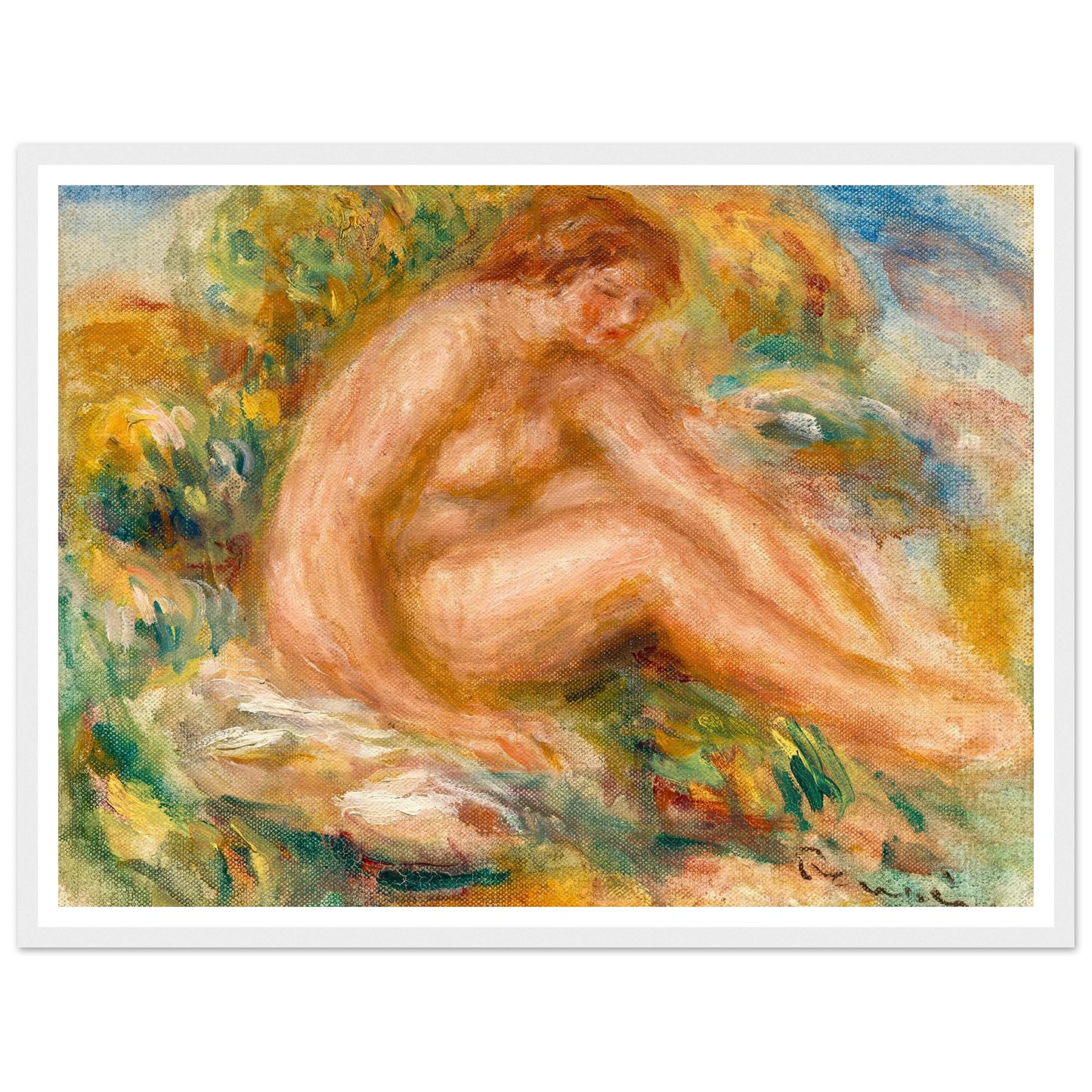Baigneuse (circa 1916) Art Print | Pierre Auguste Renoir-Quipham Collections