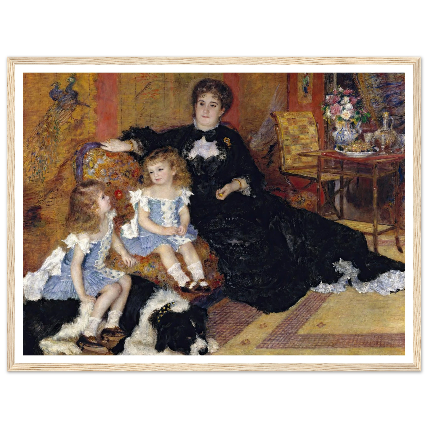 Madame Georges Charpentier (Marguérite-Louise Lemonnier, 1848–1904) and Her Children, Georgette-Berthe (1872–1945) and Paul-Émile-Charles (1875–1895) (1878) Art Print | Pierre Auguste Renoir-Quipham Collections
