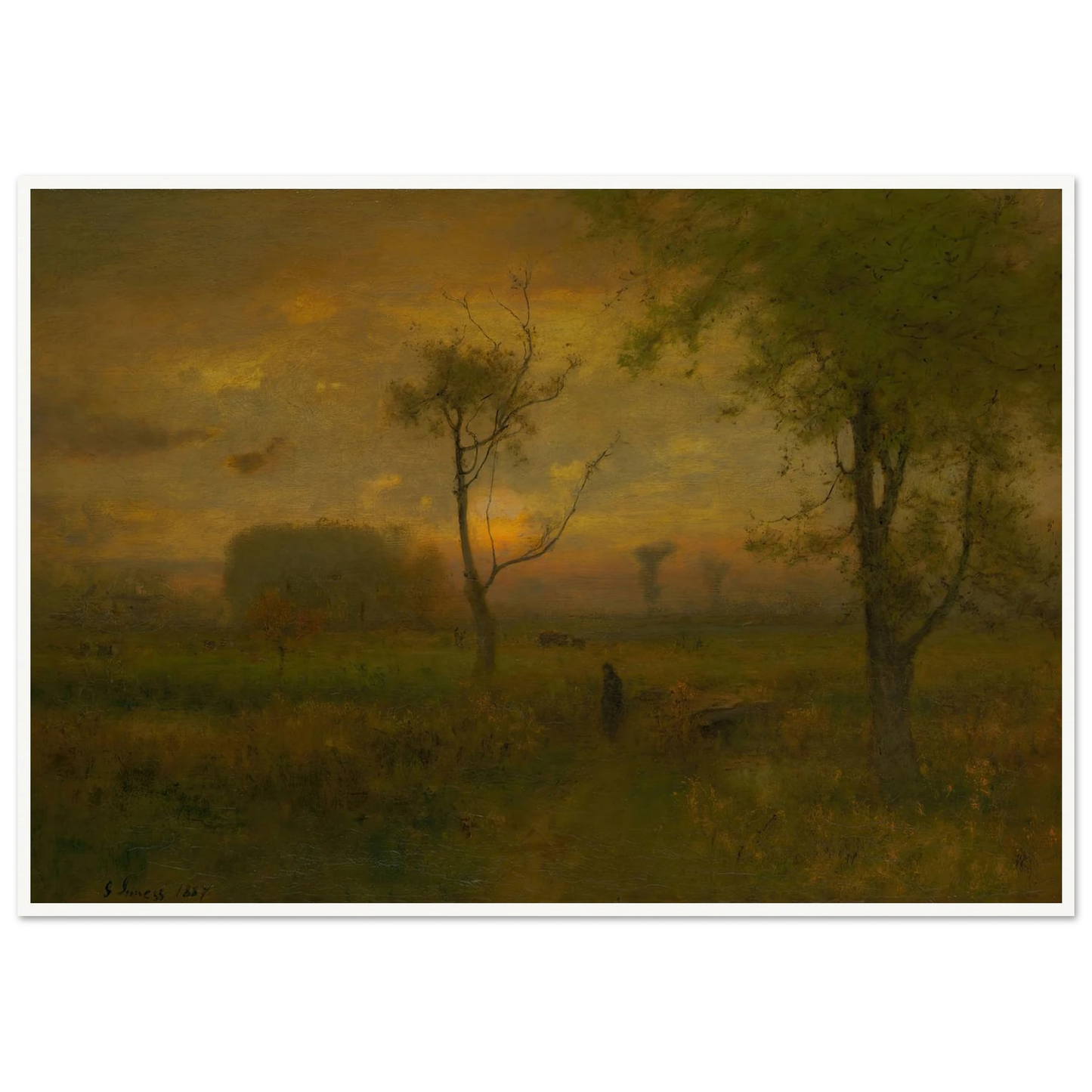 Sunrise (1887) Art Print | George Inness-Quipham Collections