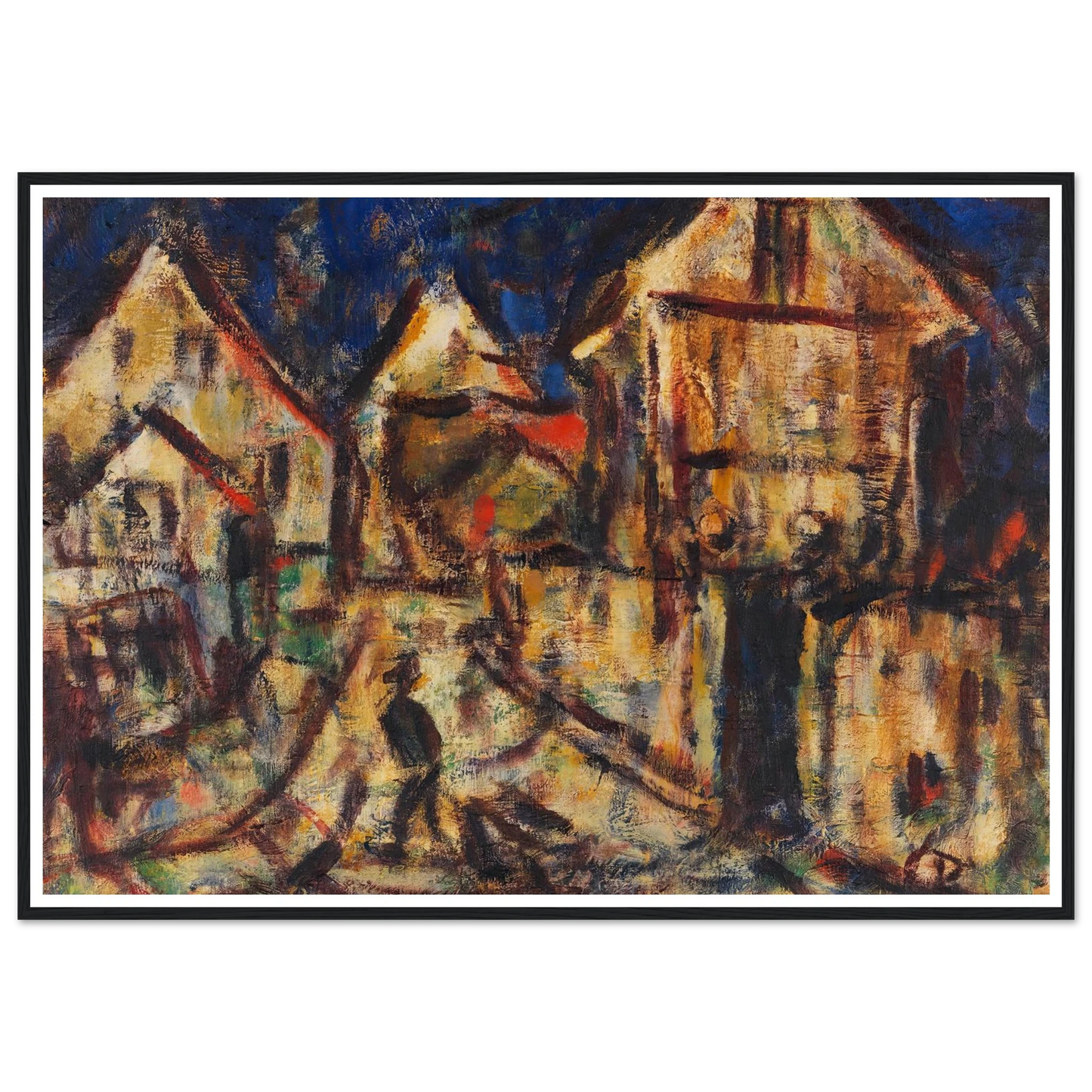 Häuser in Soest (1918) Art Print | Christian Rohlfs-Quipham Collections