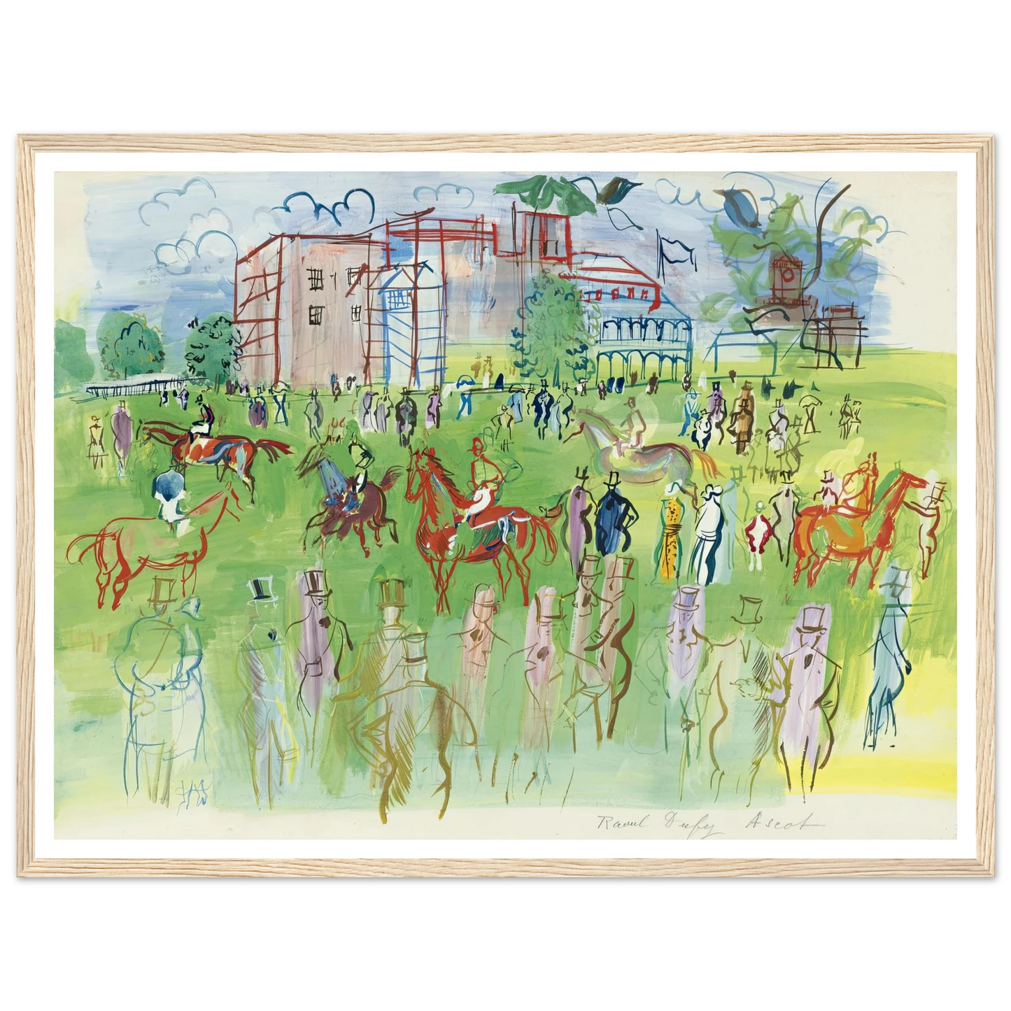 Avant le départ, Ascot Art Print | Raoul Dufy-Quipham Collections