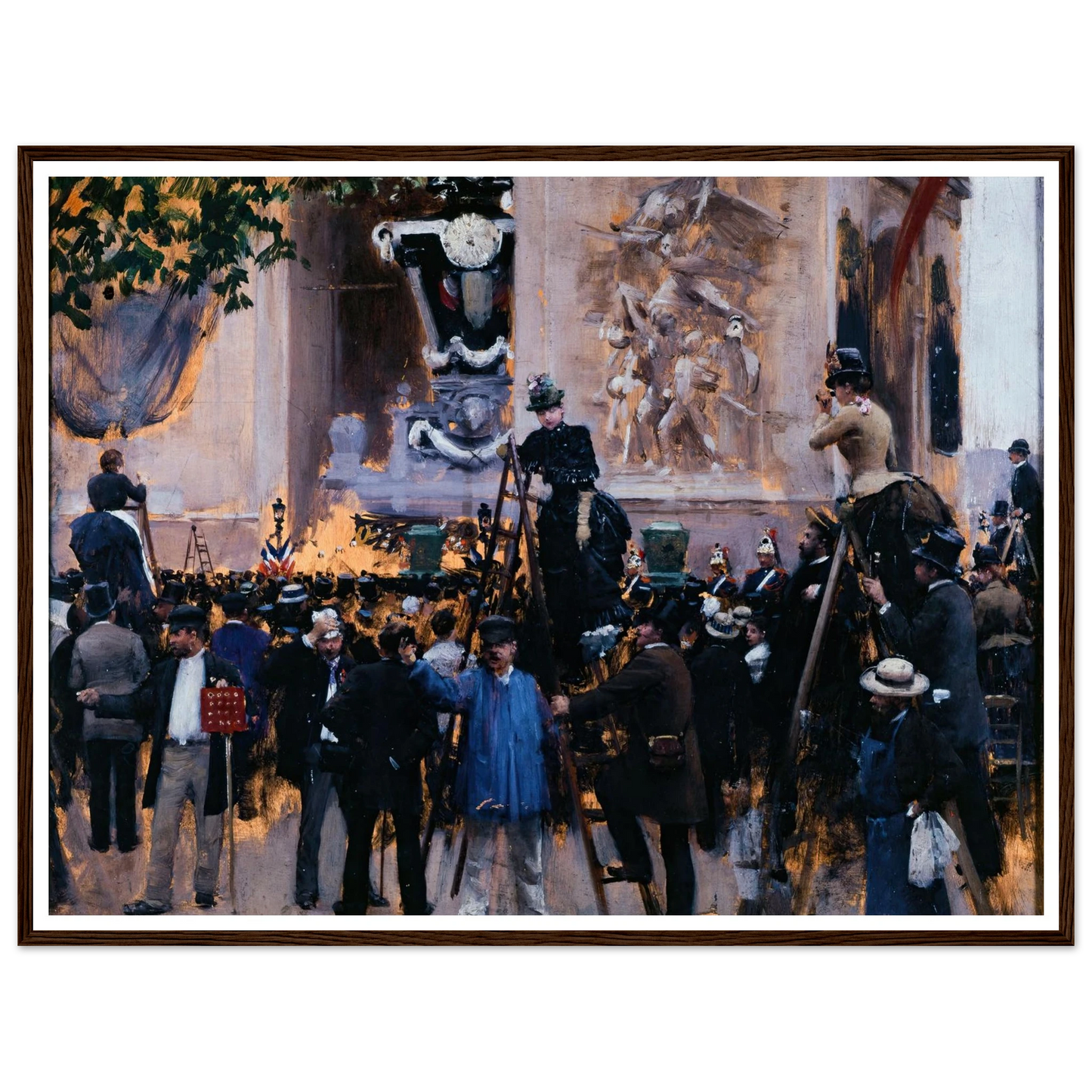 Les funérailles de Victor Hugo, place de l’Étoile (1er juin 1885) (1885) Art Print | Jean Beraud-Quipham Collections