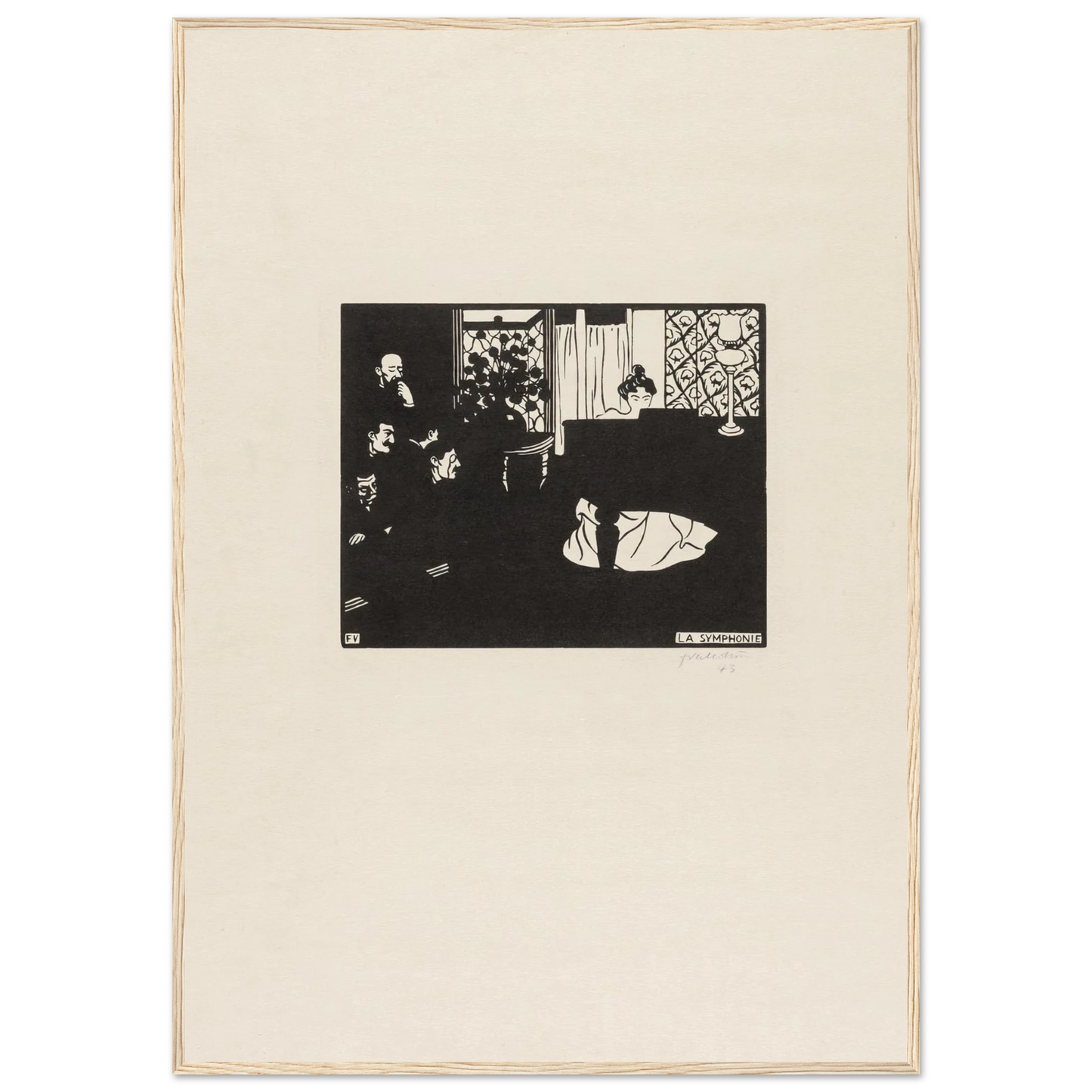 The Symphony (1897) Art Print | Felix Vallotton-Quipham Collections