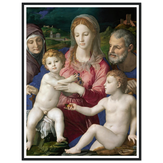 Holy Family with St. Anne and the Infant St. John (1545 - 1546) Art Print | Agnolo Bronzino-Quipham Collections