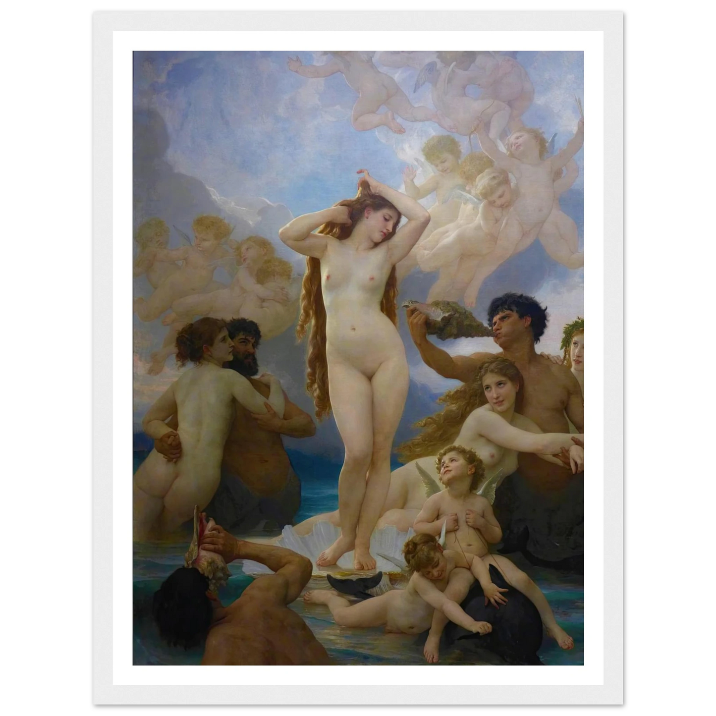 The Birth of Vénus (1879) Art Print | William Bouguereau-Quipham Collections