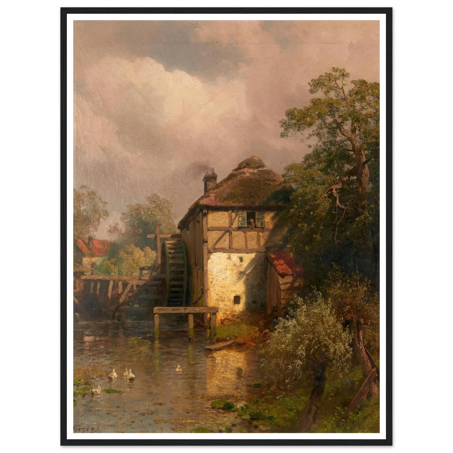 The Mill Art Print | Hermann Ottomar Herzog-Quipham Collections