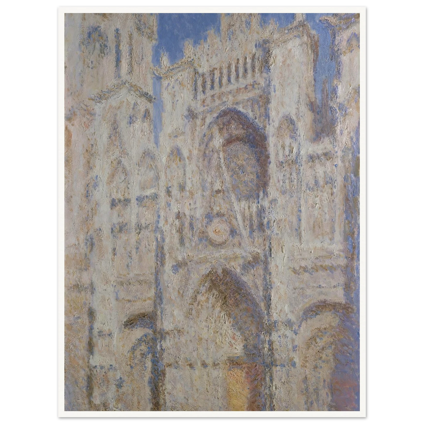Rouen Cathedral; The Portal (Sunlight) (1894) Art Print | Claude Monet-Quipham Collections
