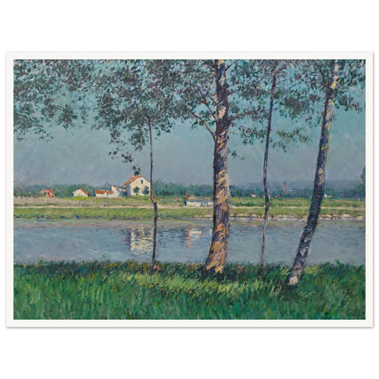 Rive de la Seine au Petit-Gennevilliers (circa 1888) Art Print | Gustave Caillebotte-Quipham Collections