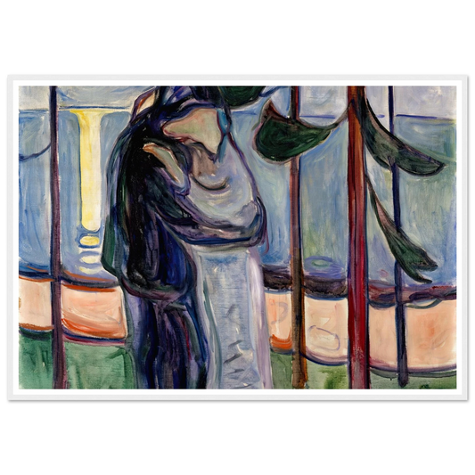 Kiss on the Beach (1921) Art Print | Edvard Munch-Quipham Collections