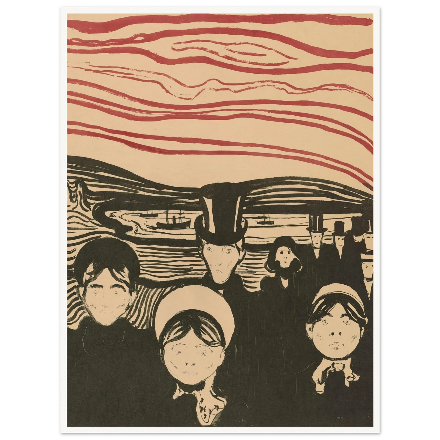 Angst (1896) Art Print | Edvard Munch-Quipham Collections