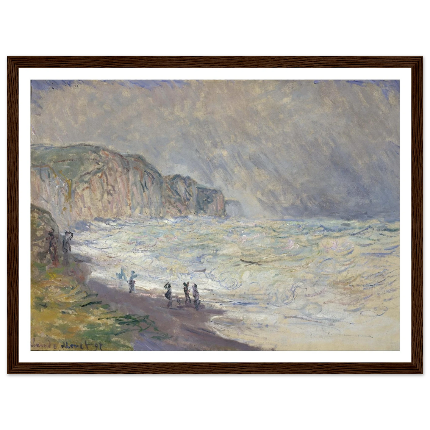 Heavy Sea at Pourville (1897) Art Print | Claude Monet-Quipham Collections