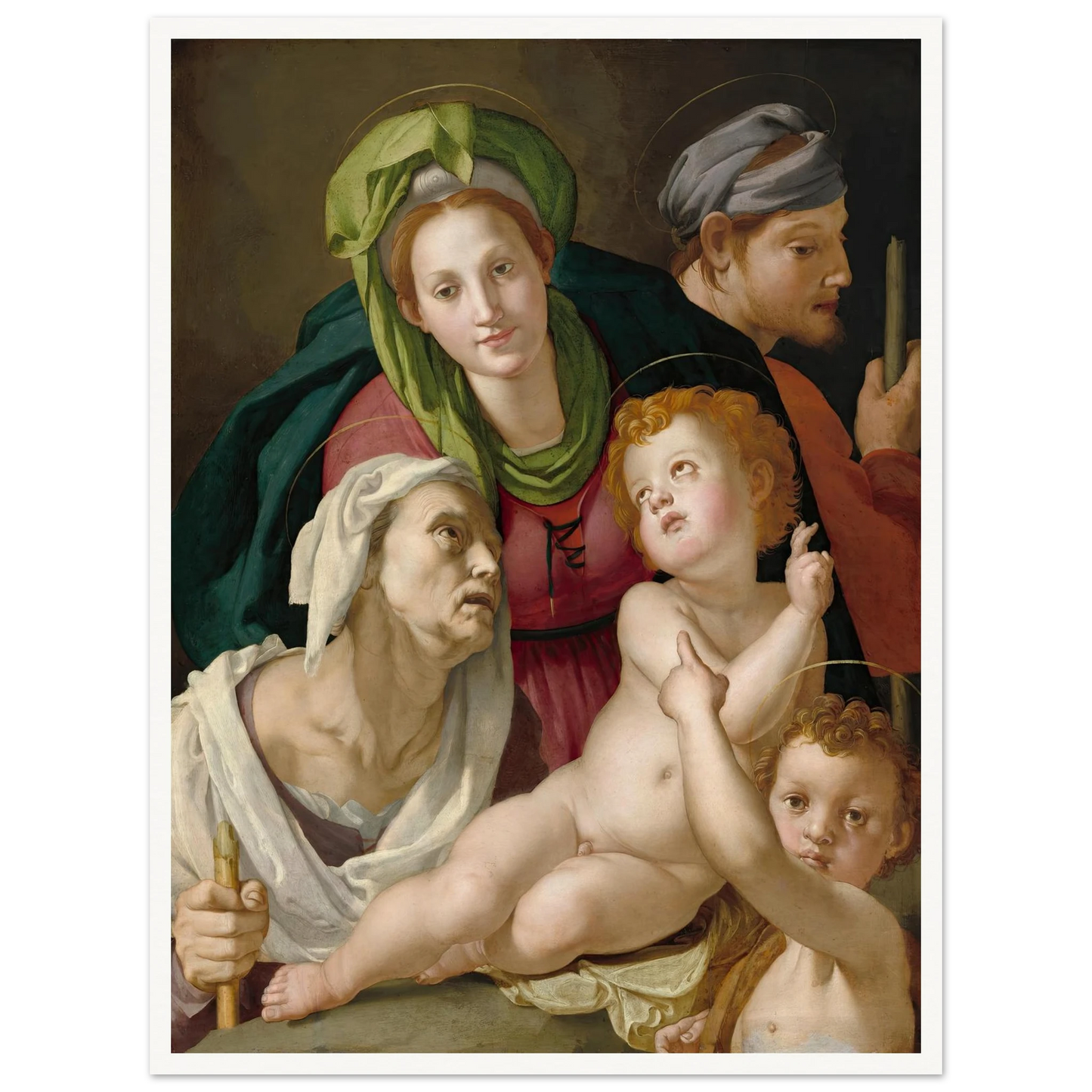 The Holy Family (c. 1527-1528) Art Print | Agnolo Bronzino-Quipham Collections