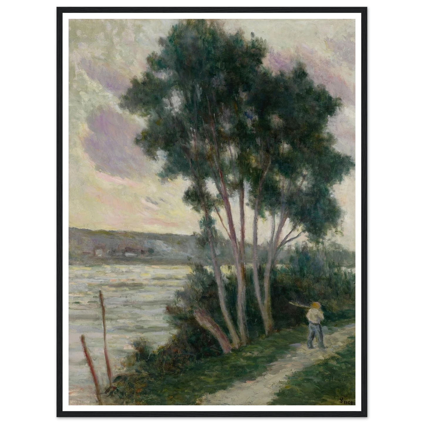Sandrecourt, le chemin au bord de la rivière (1936) Art Print | Maximilien Luce-Quipham Collections