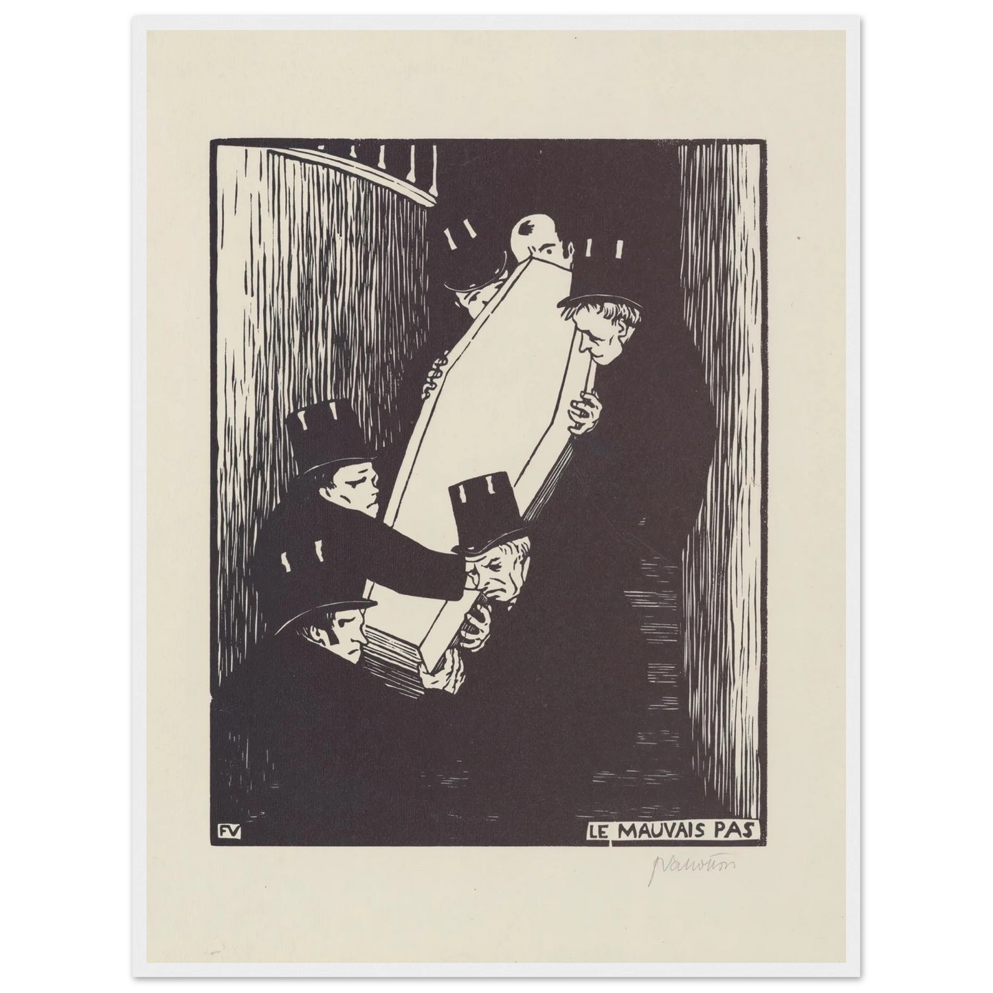 Le mauvais pas (1893) Art Print | Felix Vallotton-Quipham Collections