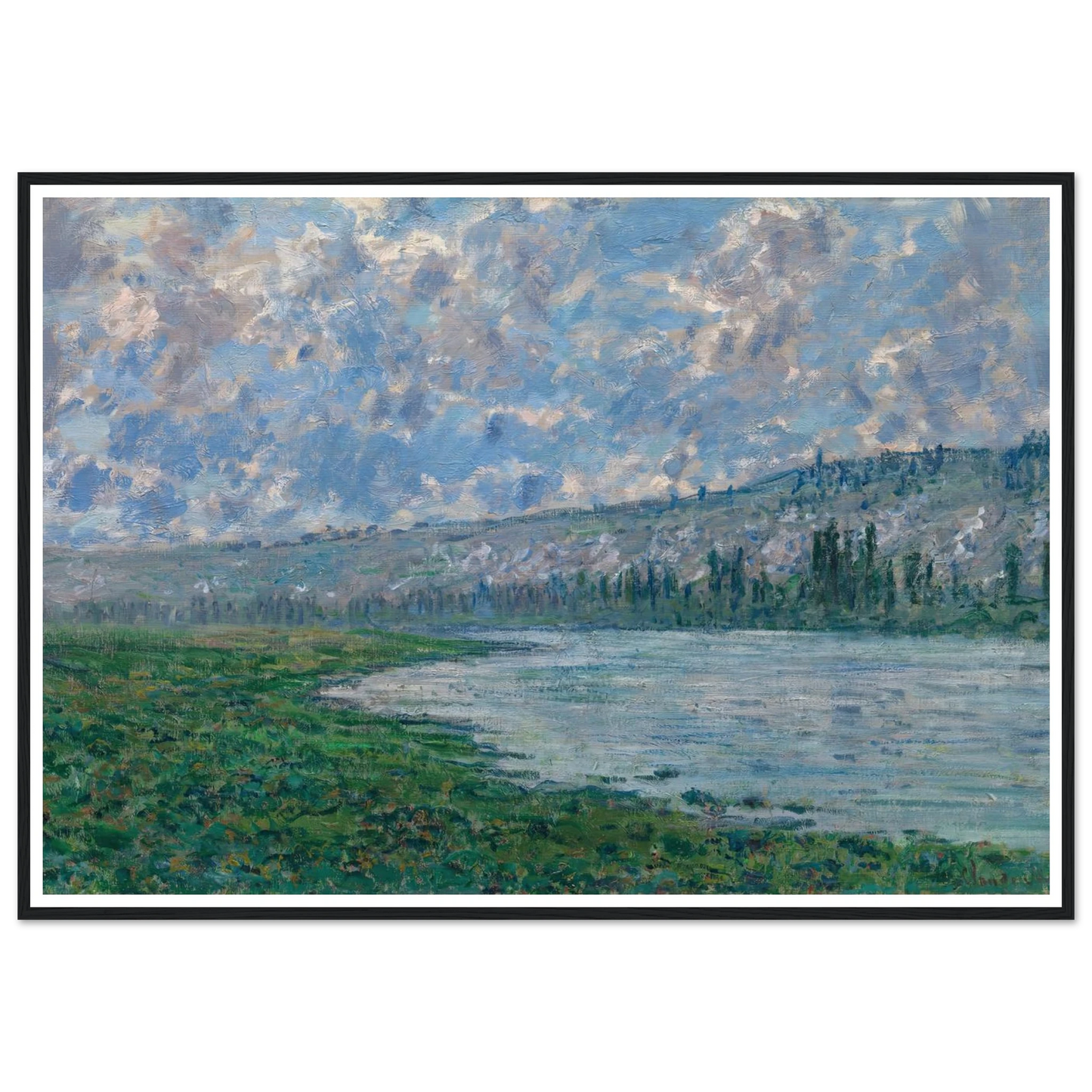 The Seine at Vétheuil (1880) Art Print | Claude Monet-Quipham Collections