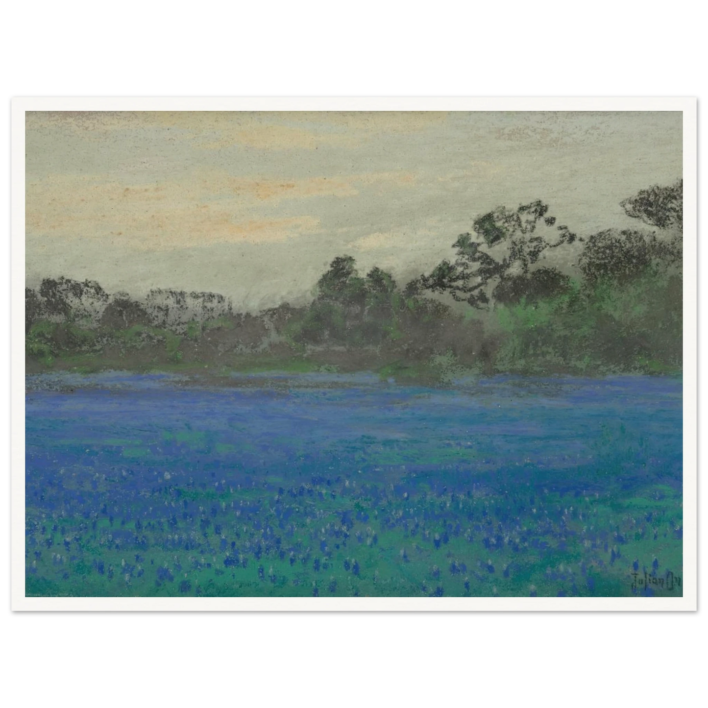 Bluebonnet Field (1921) Art Print | Julian Onderdonk-Quipham Collections