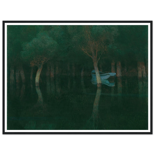 Dämmerung (1900) Art Print | Carl Moll - Framed Poster - 30x40 cm / 12x16″ - Black frame