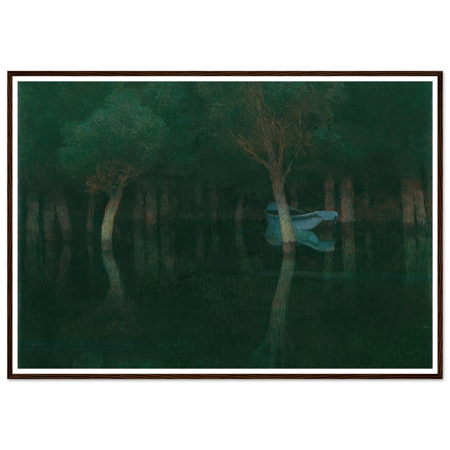 Dämmerung (1900) Art Print | Carl Moll - Framed Poster - 30x40 cm / 12x16″ - Black frame