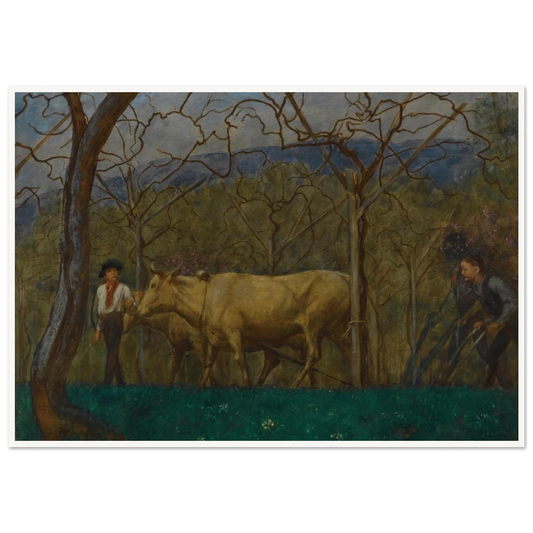Dämmerung Am Gardasee (Dusk On Lake Garda) (1906) Art Print | Hans Thoma - Framed Poster - 30x40 cm / 12x16″ - Black frame