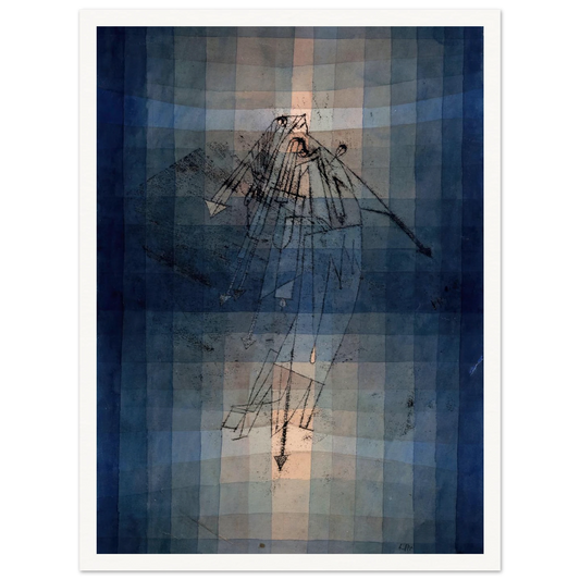 Dance of Moth (1923) Art Print | Paul Klee - Framed Poster - 30x40 cm / 12x16″ - Black frame