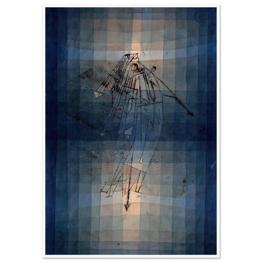 Dance of Moth (1923) Art Print | Paul Klee - Framed Poster - 30x40 cm / 12x16″ - Black frame