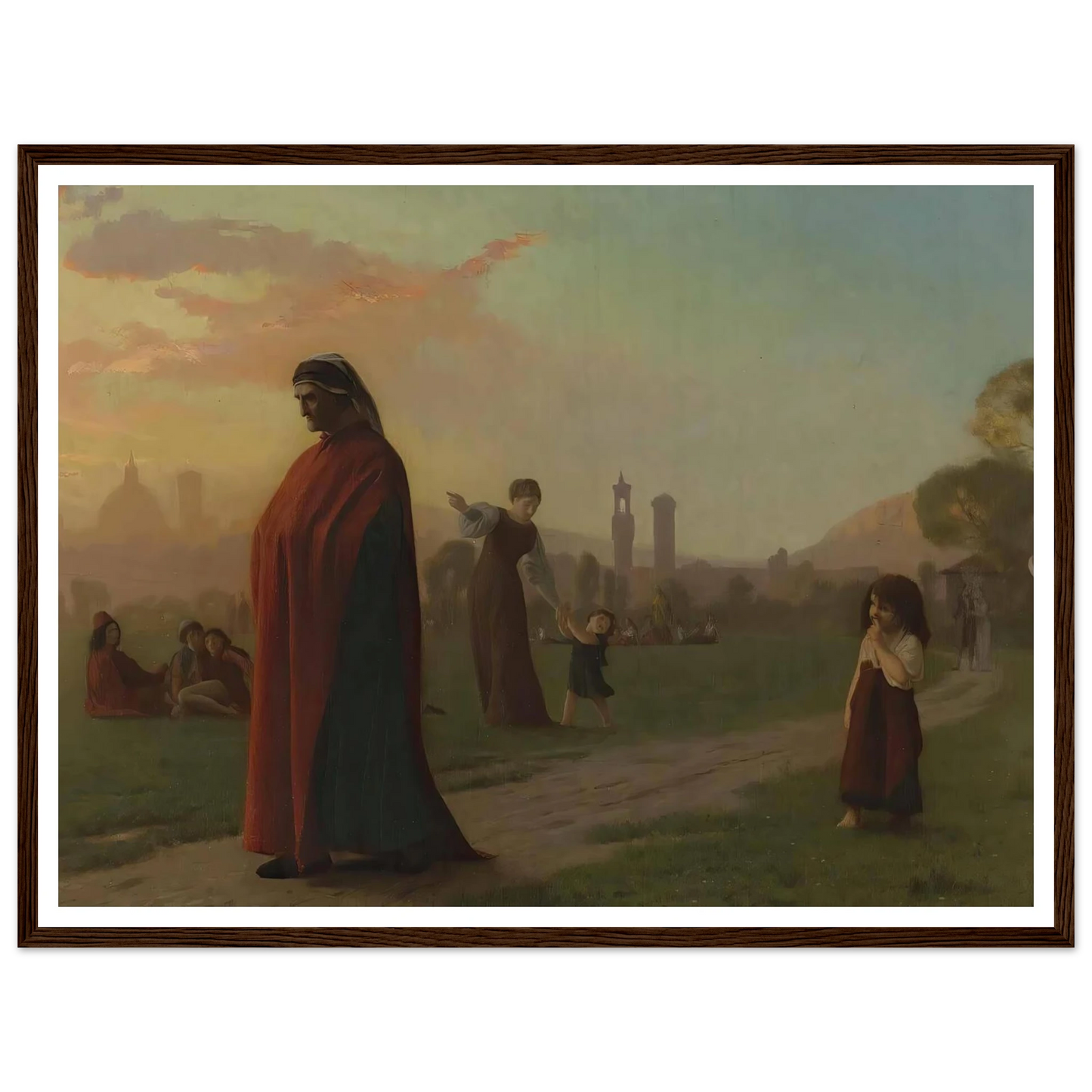 Dante (He Hath Seen Hell) Art Print | Jean Leon Gerome - Framed Poster - 30x40 cm / 12x16″ - Black frame