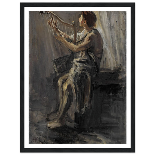 David (1899) Art Print | Jozef Israels - Framed Poster - 30x40 cm / 12x16″ - Black frame