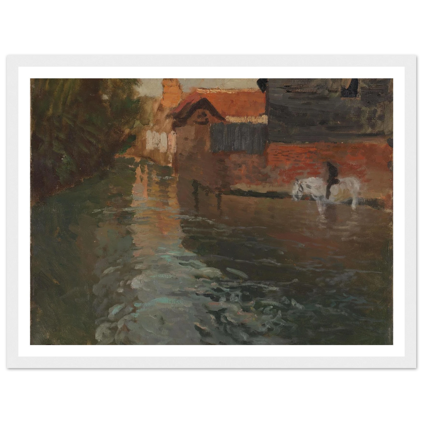 River in northern France (1898) Art Print | Frits Thaulow-Quipham Collections