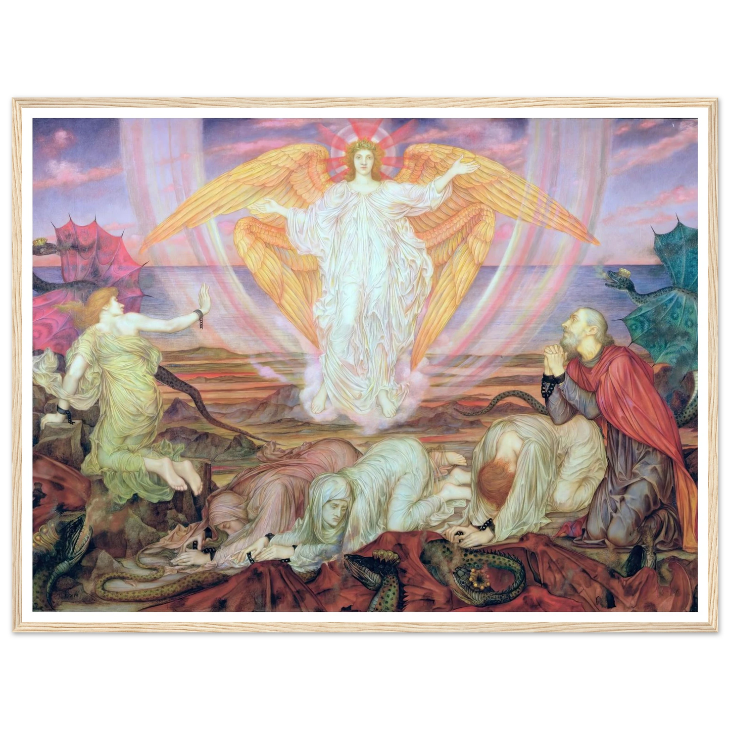 Death of the Dragon (circa 1914) Art Print | Evelyn de Morgan-Quipham Collections