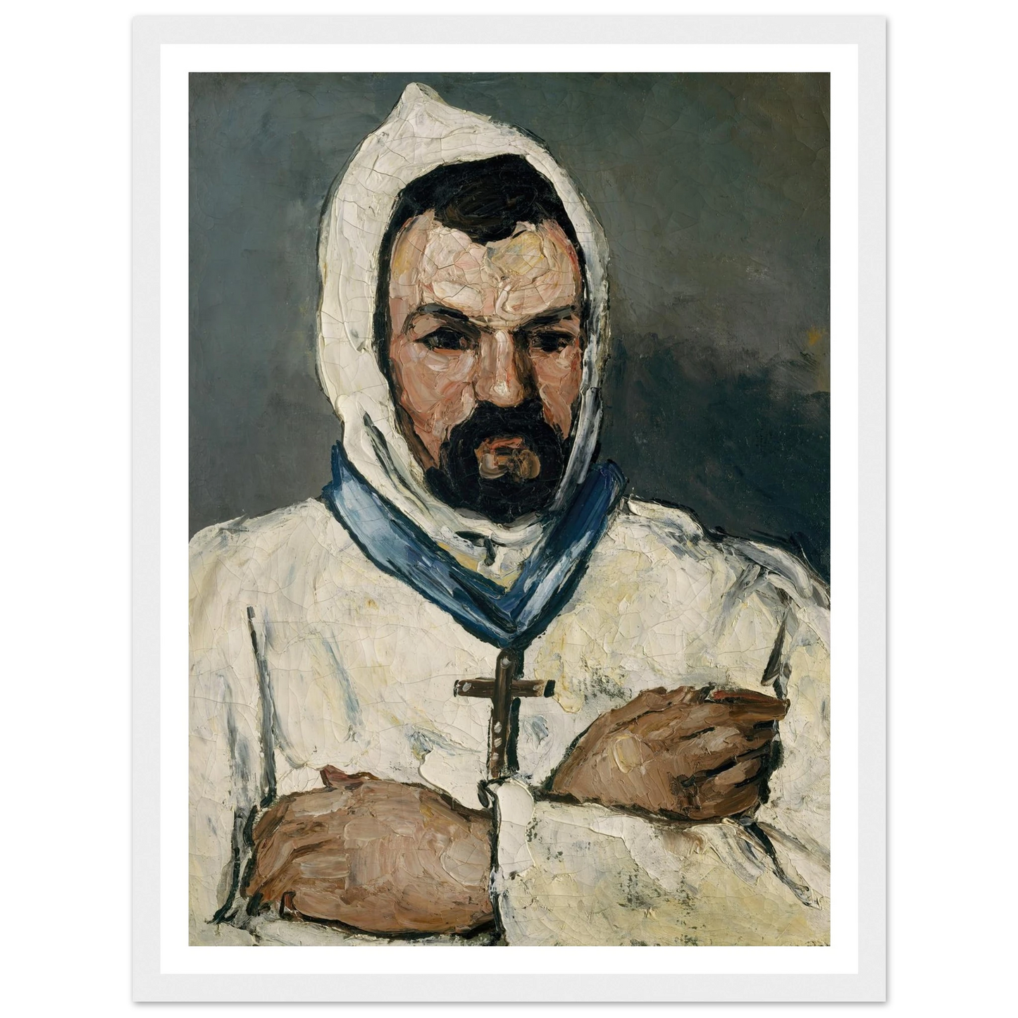 Antoine Dominique Sauveur Aubert (born 1817), the Artist’s Uncle, as a Monk (1866) Art Print | Paul Cezanne-Quipham Collections