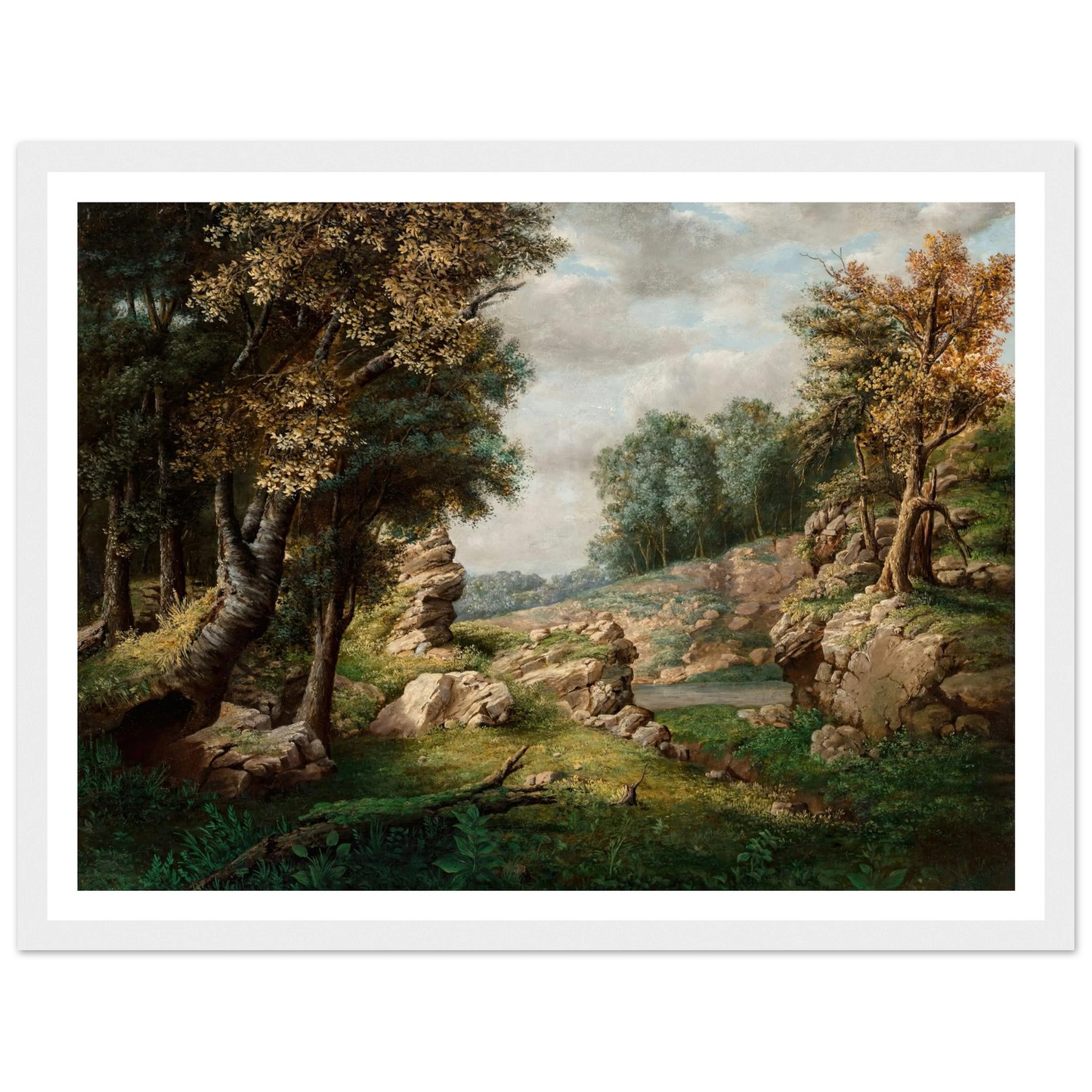 Rocky Dell (Near the Village) (circa 1849-1850) Art Print | George Inness-Quipham Collections