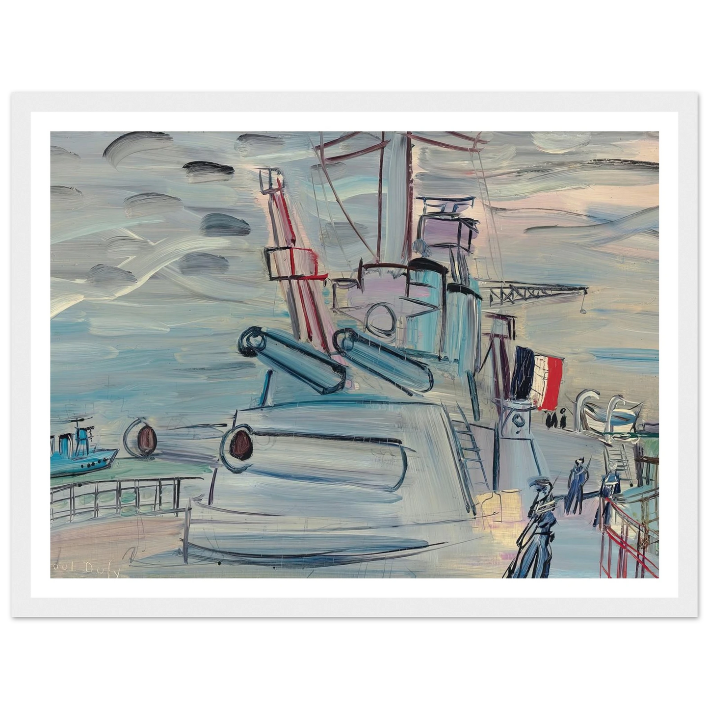 A bord de la flotte (1939) Art Print | Raoul Dufy-Quipham Collections