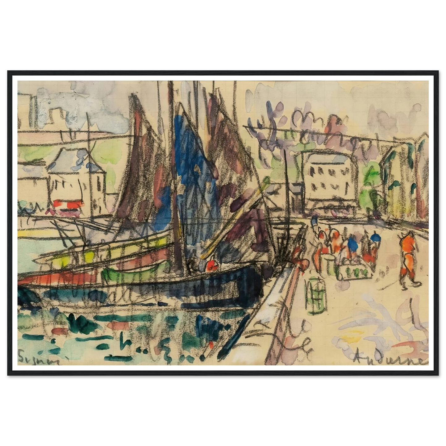 Audierne (1927) Art Print | Paul Signac-Quipham Collections