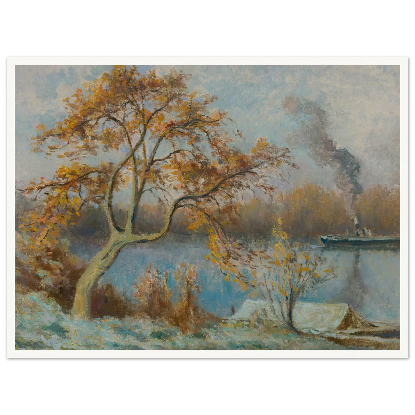 Les Bords De Seine Au Printemps (circa 1920) Art Print | Maximilien Luce-Quipham Collections