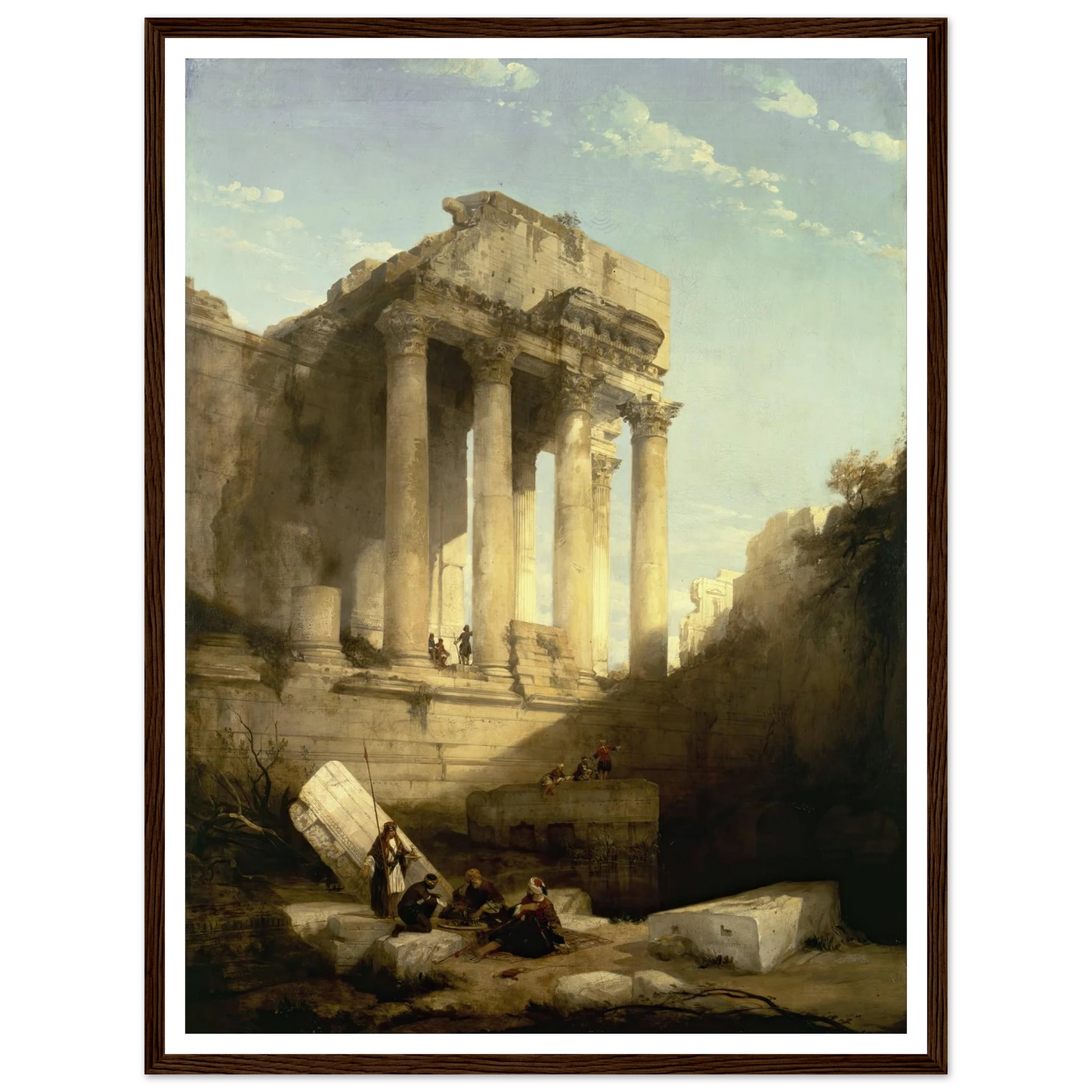 Baalbec,Ruins of the Temple of Bacchus Art Print | David Roberts-Quipham Collections