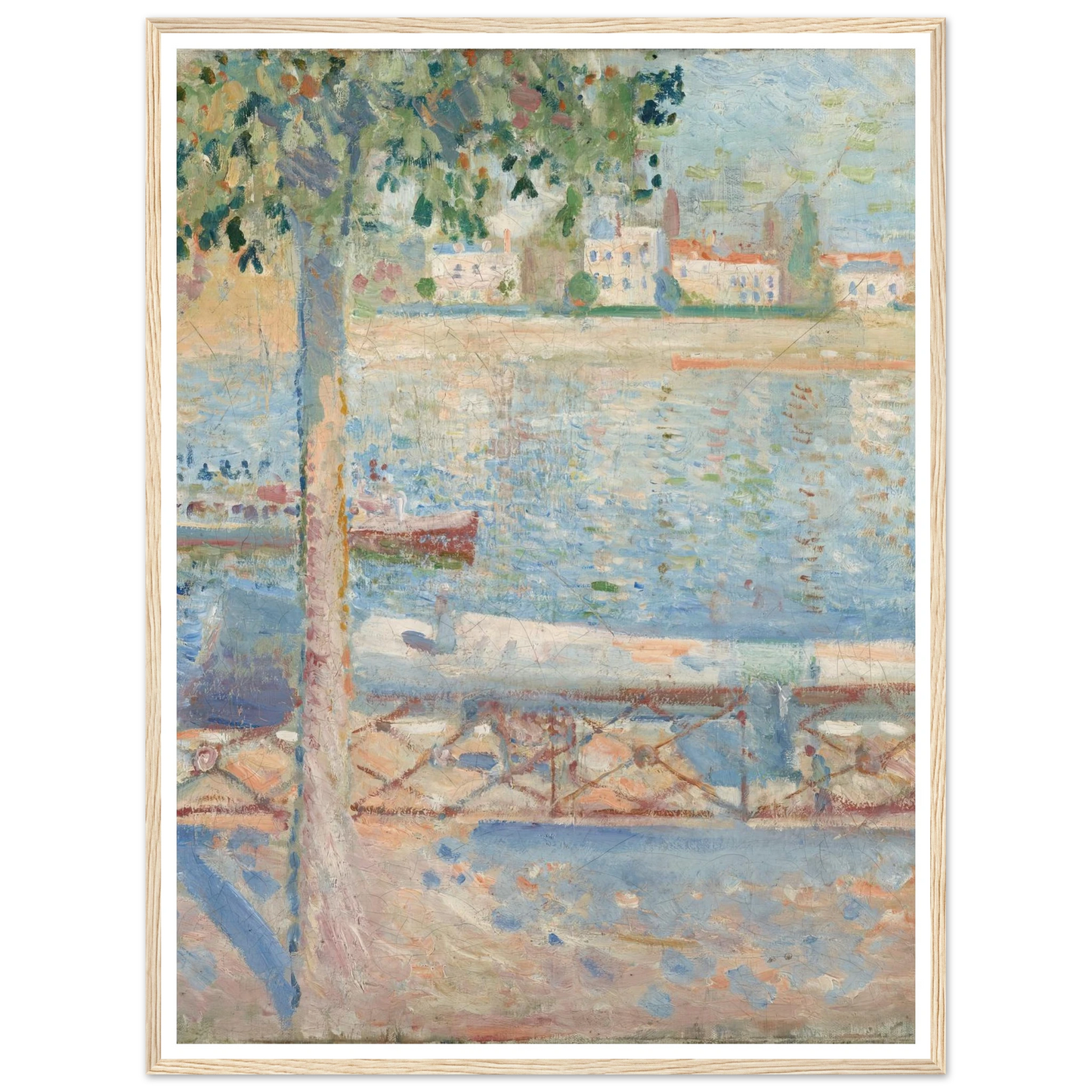 The Seine At Saint-Cloud (1890) Art Print | Edvard Munch-Quipham Collections