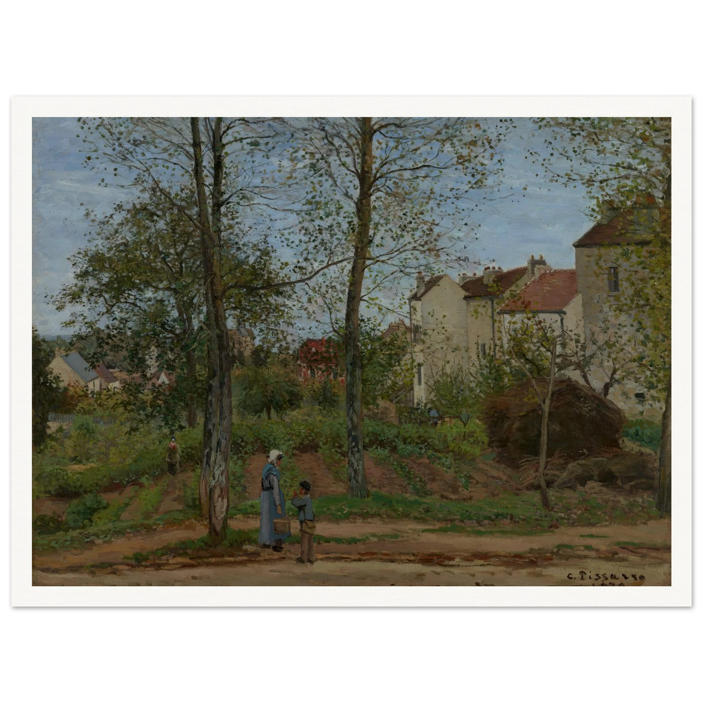 Landscape at Louveciennes (1870) Art Print | Camille Pissarro-Quipham Collections