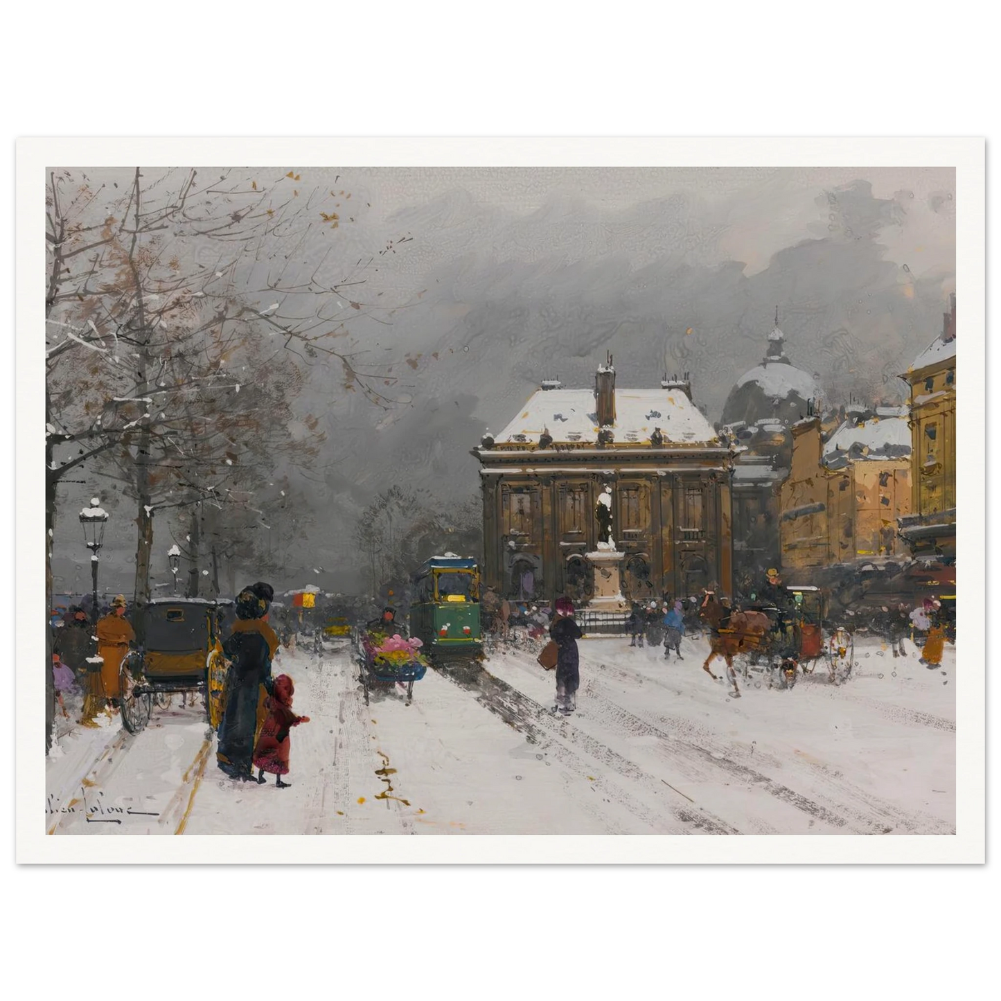 L’institut (Temps Mauvais) Art Print | Eugene Galien Laloue-Quipham Collections