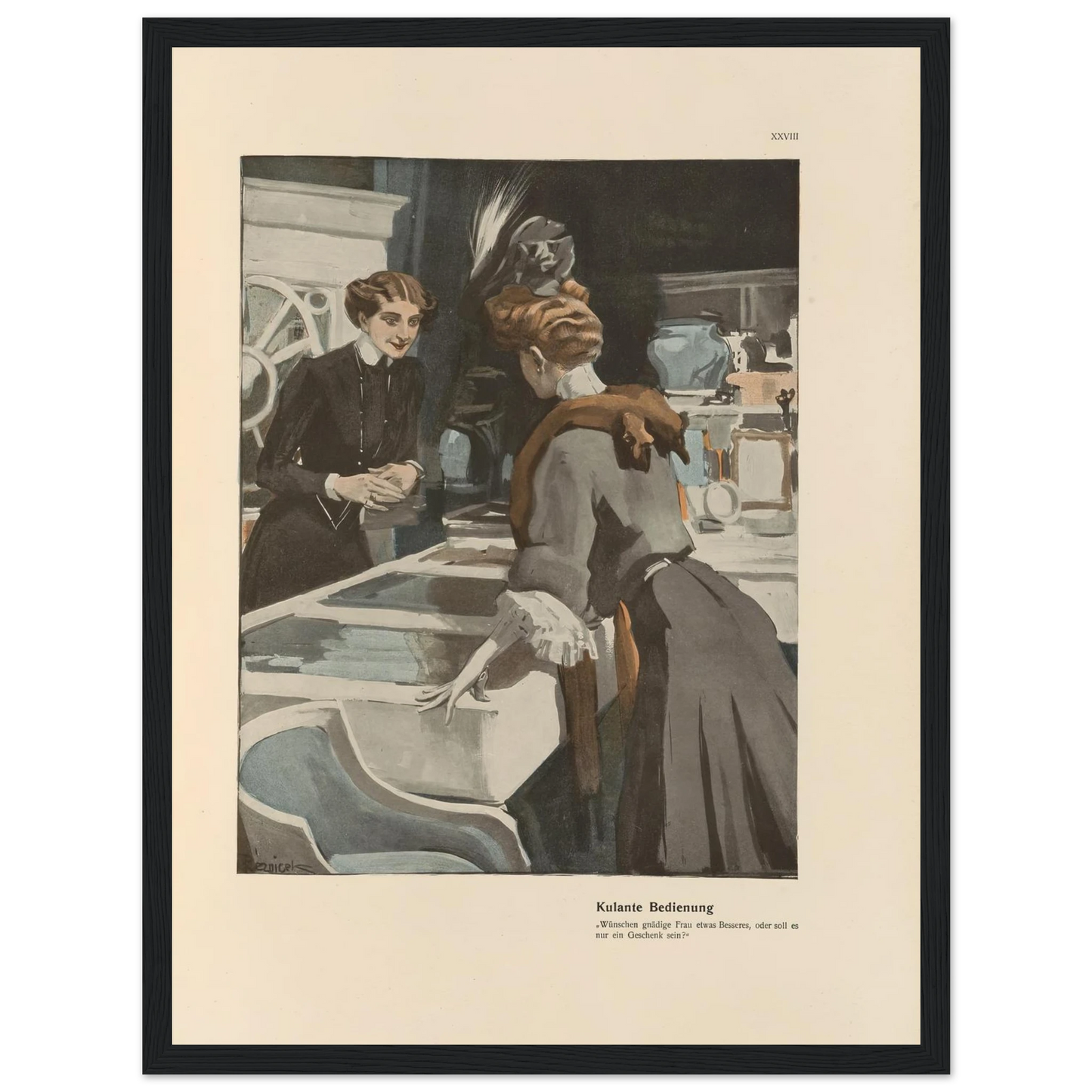 Kulante Bedienung (1908) Art Print | Ferdinand Freiherr von Reznicek-Quipham Collections