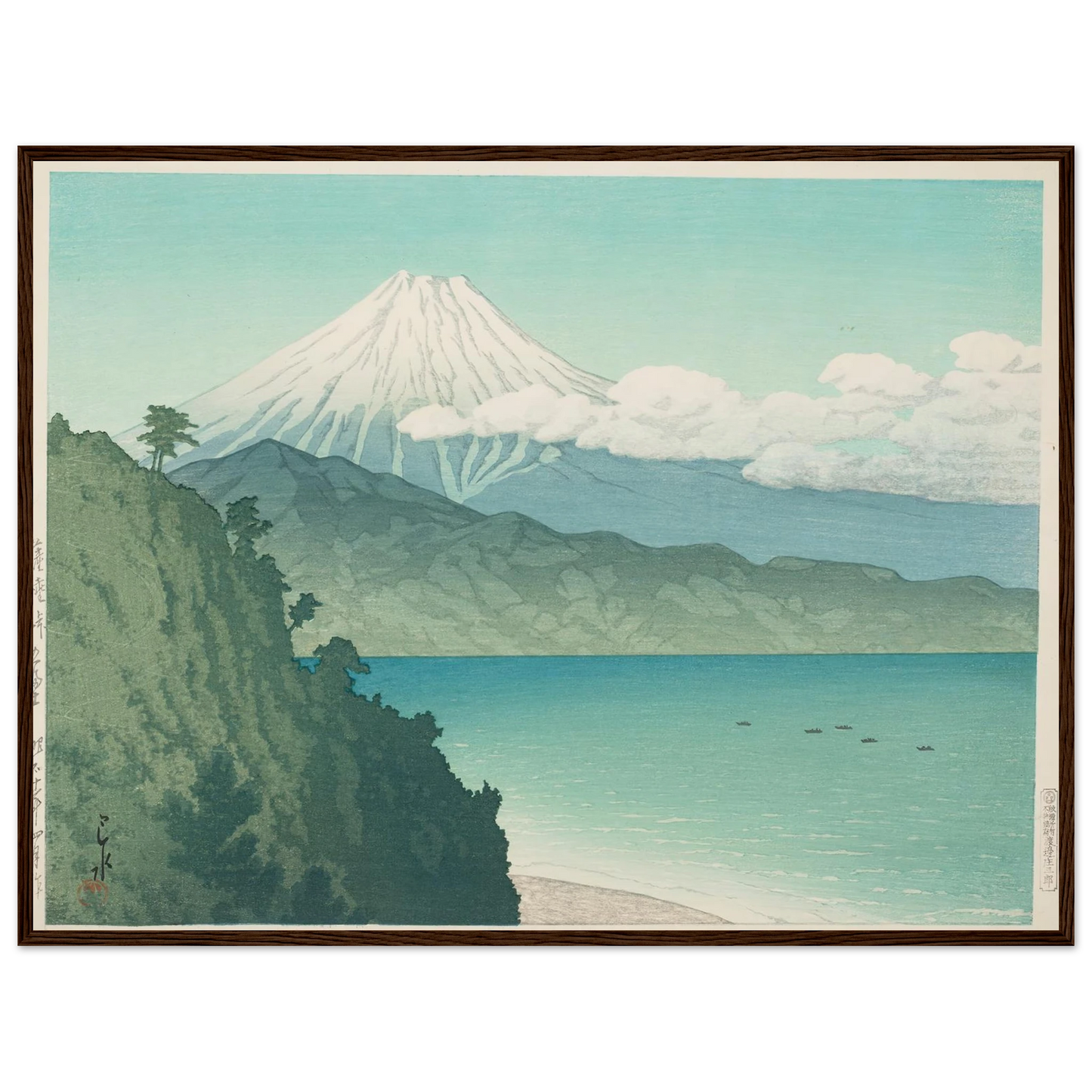 Satta toge no Fuji (Mt Fuji from Satta Pass) (1935) Art Print | Kawase Hasui-Quipham Collections