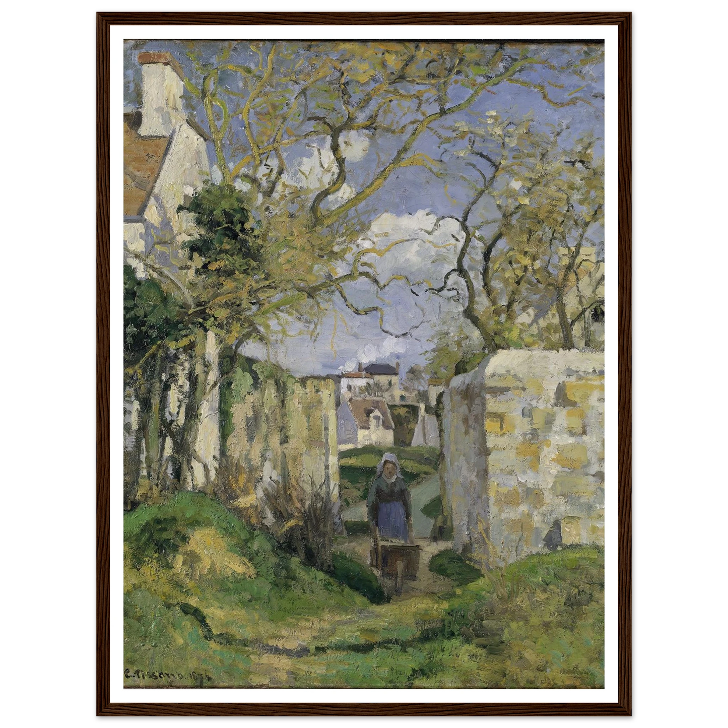 Landscape from Pontoise (1874) Art Print | Camille Pissarro-Quipham Collections
