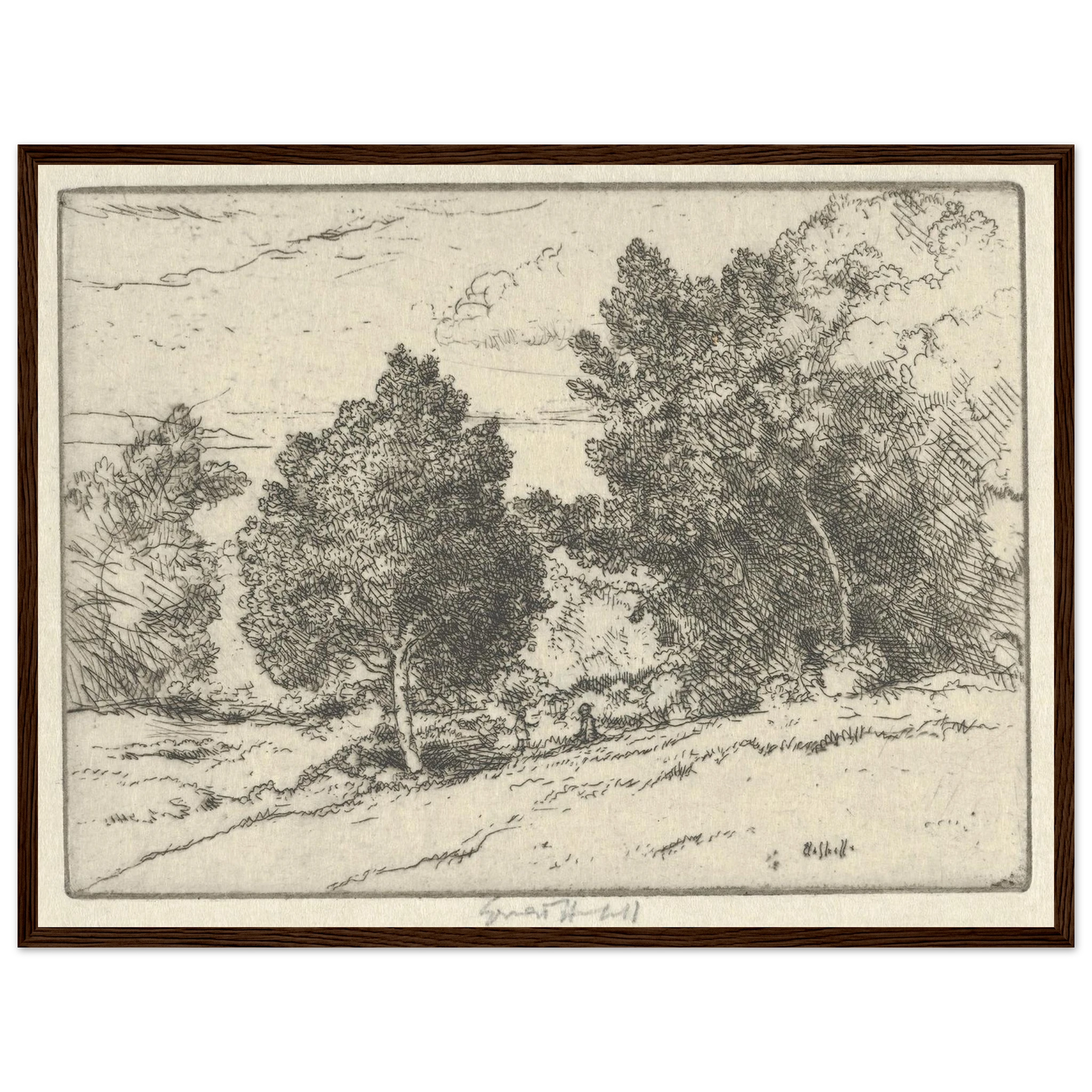 Little Pastoral (1900-1925) Art Print | Ernest Haskell-Quipham Collections