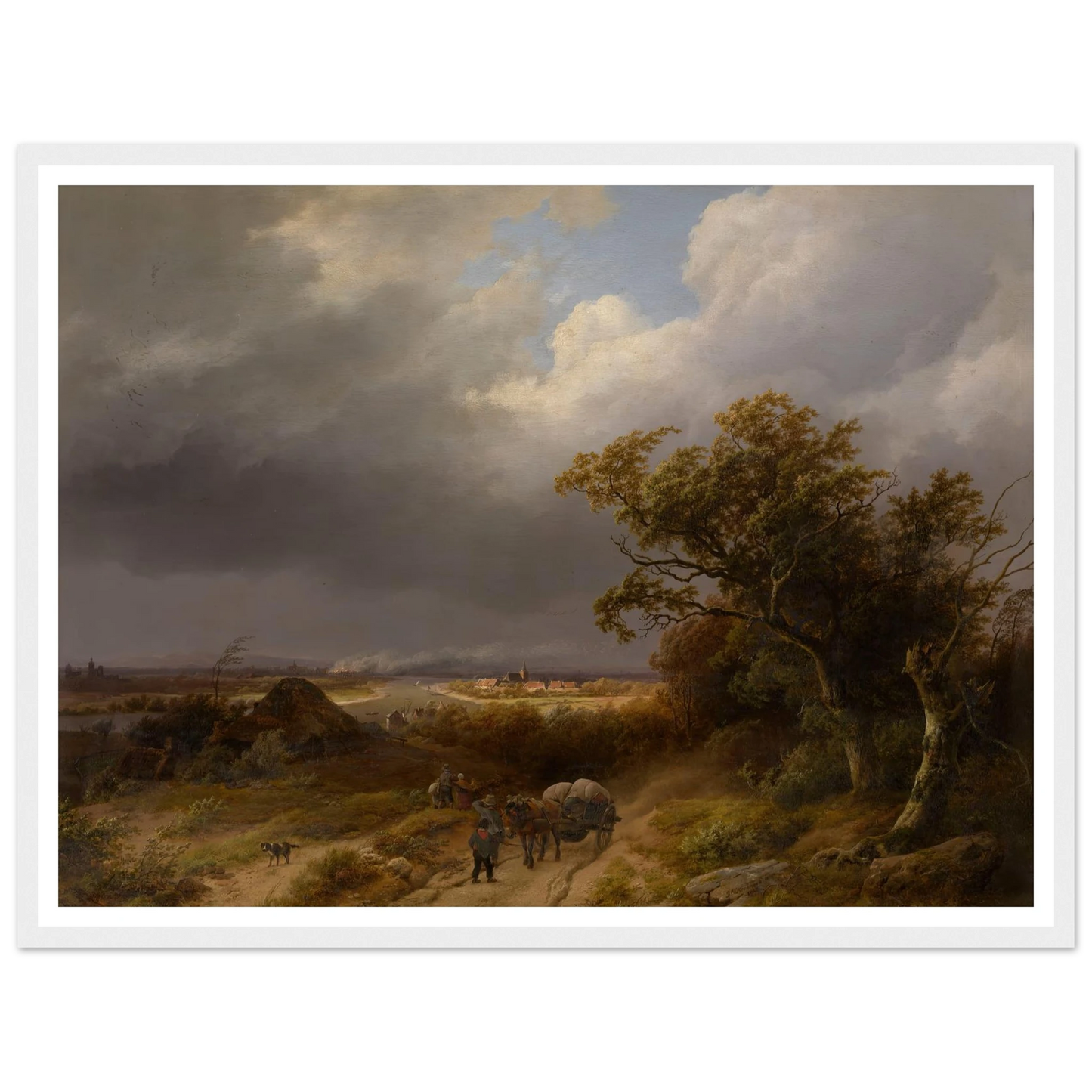 Landscape near Cleves (1846) Art Print | Barend Cornelis Koekkoek-Quipham Collections