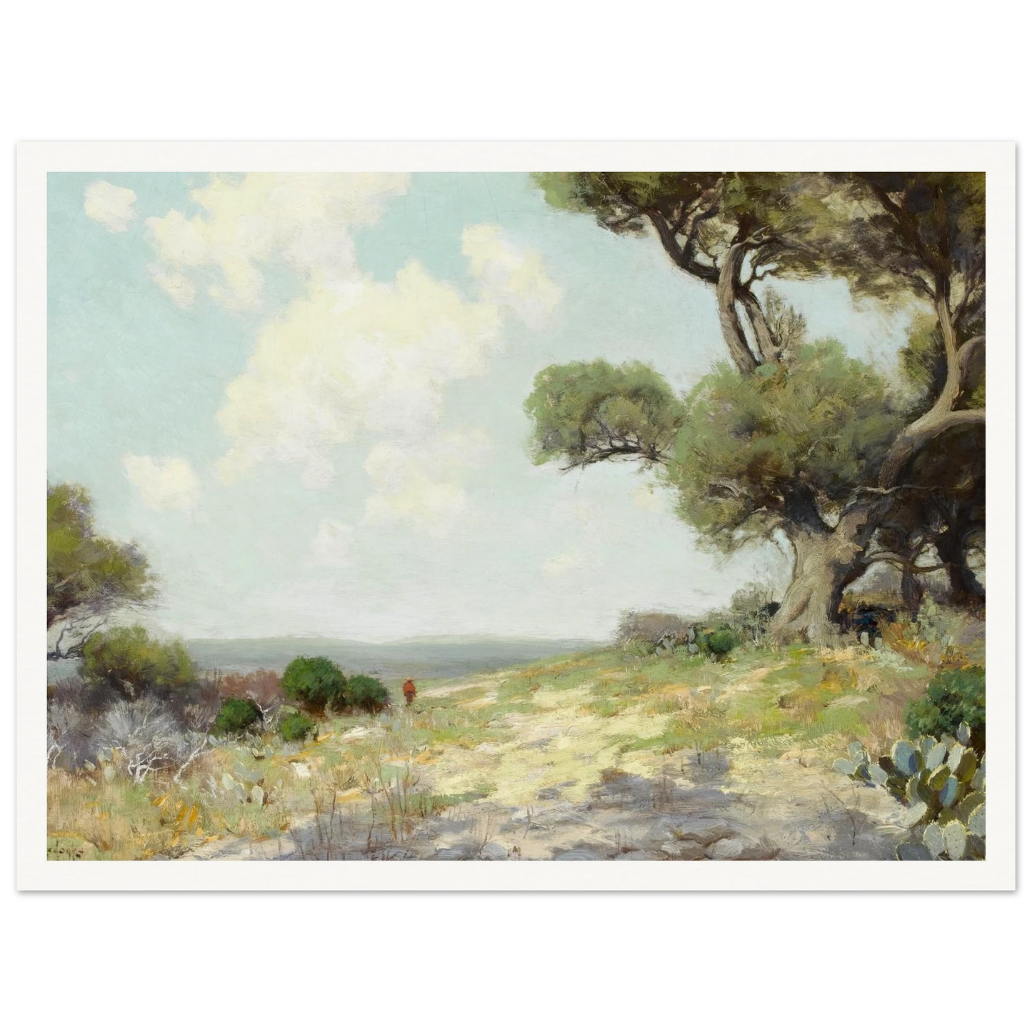 In the Hills — Southwest Texas (1912) Art Print | Julian Onderdonk-Quipham Collections