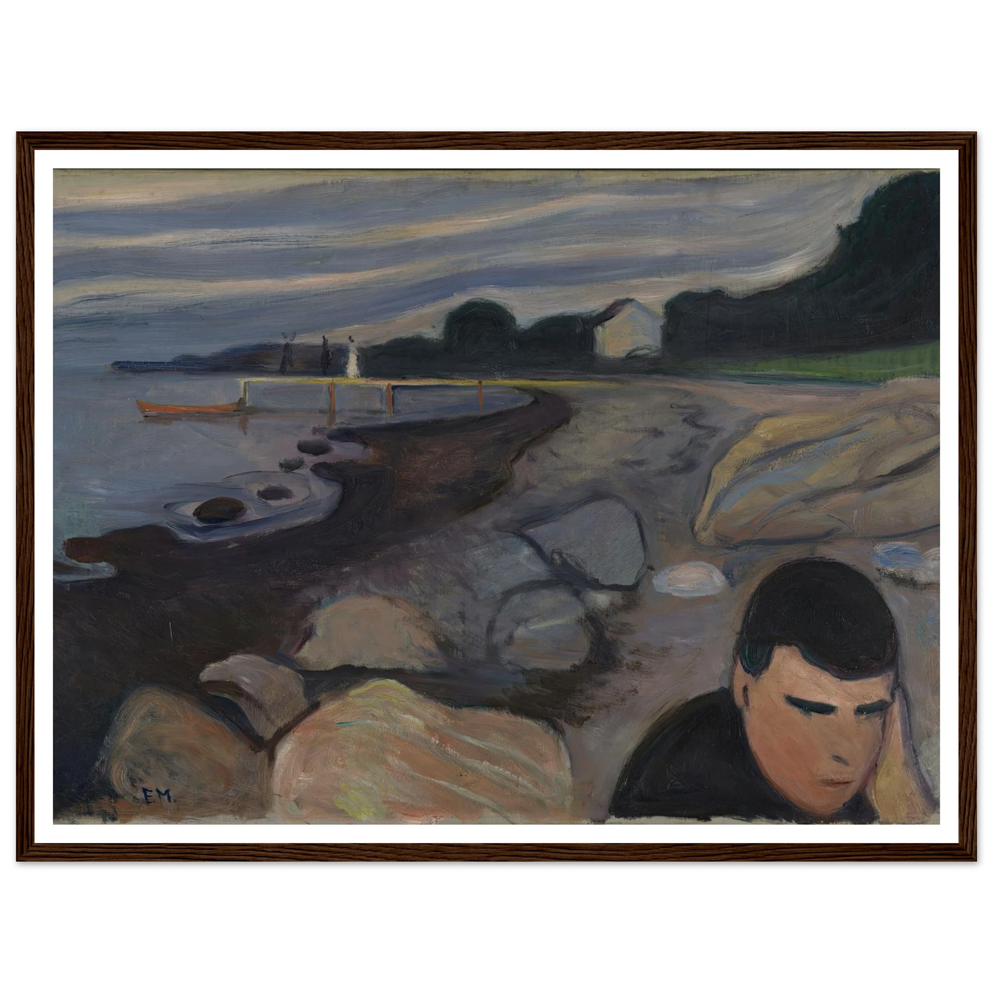 Melancholy (1892) Art Print | Edvard Munch-Quipham Collections