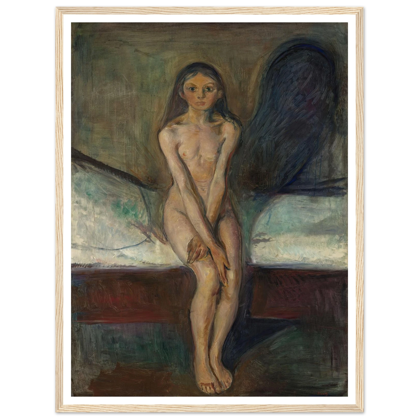 Puberty (1894) Art Print | Edvard Munch-Quipham Collections