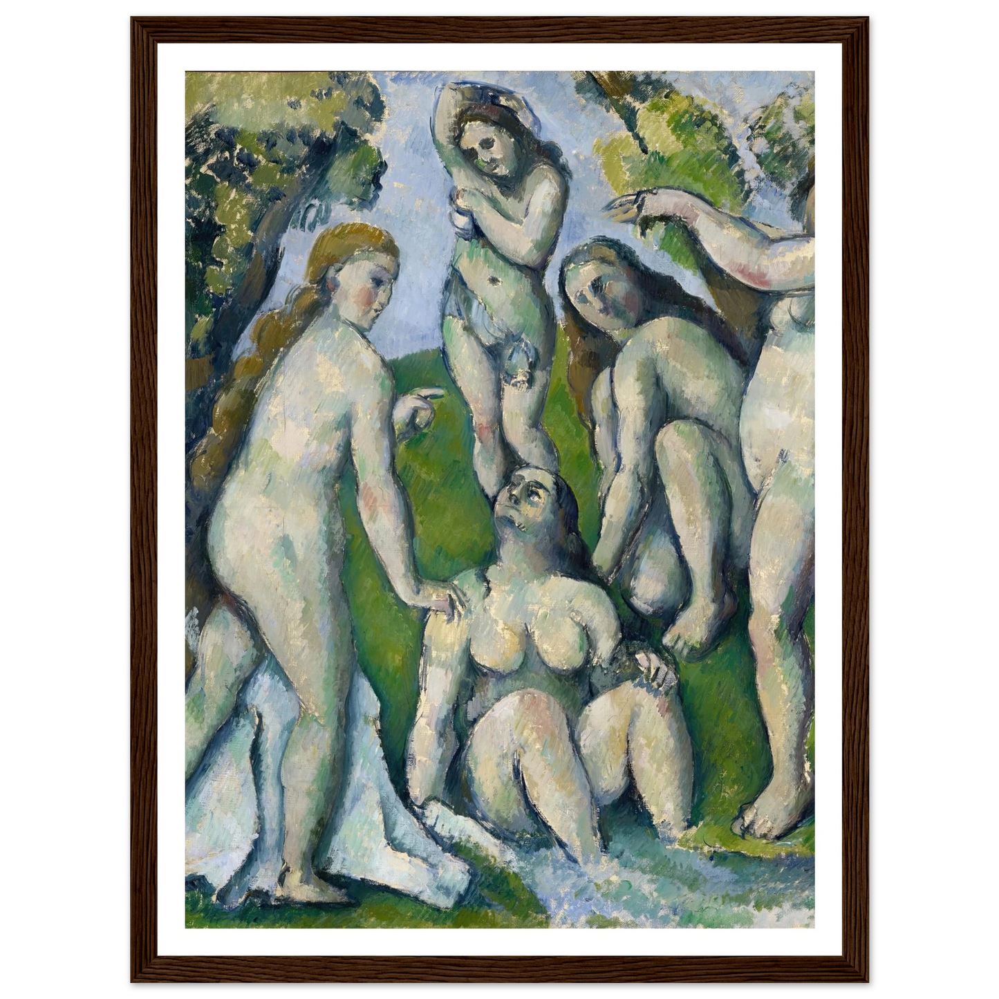 Five Bathers (1885-1887) Art Print | Paul Cezanne-Quipham Collections