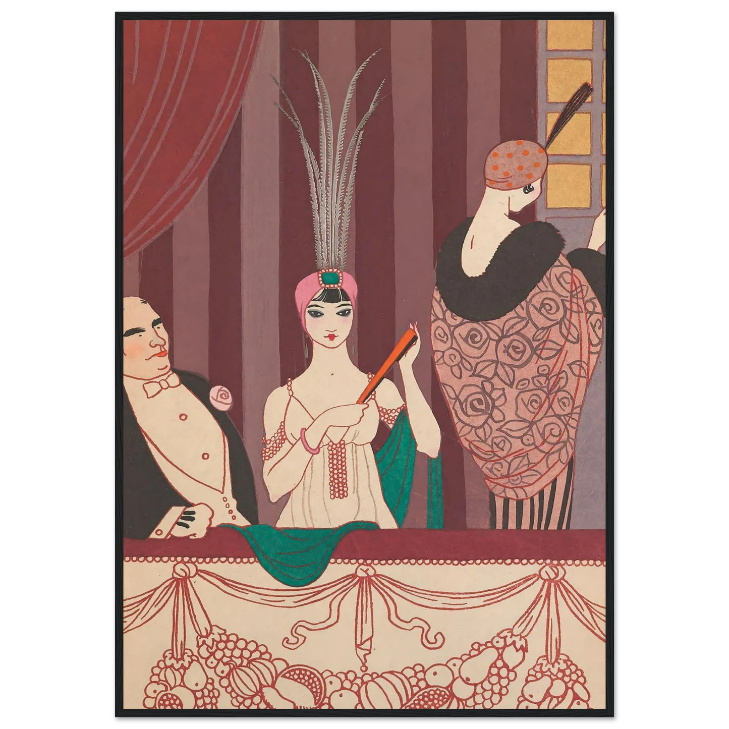 La Loge (1914) Art Print | George Barbier-Quipham Collections