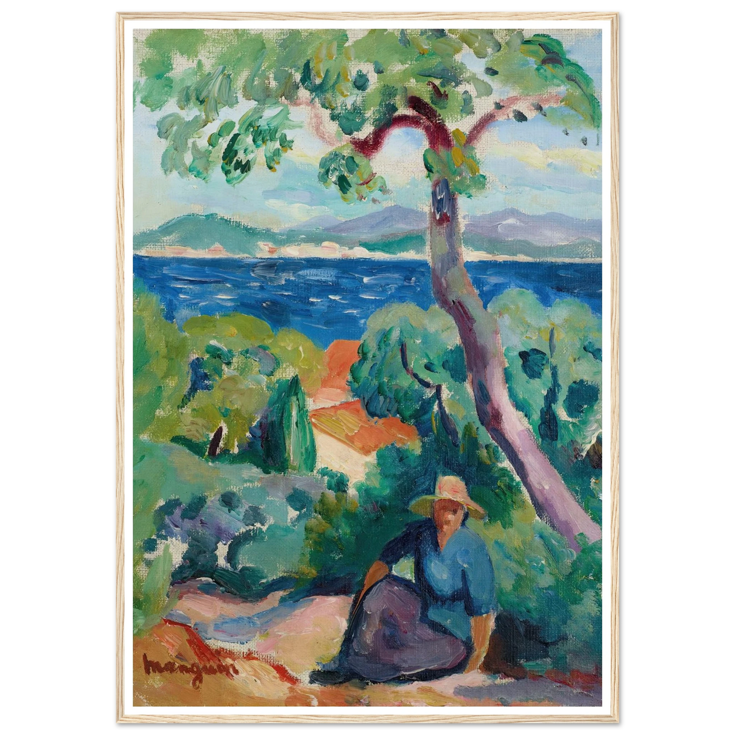 Le Chemin derrière l’Oustalet, Saint-Tropez (1919) Art Print | Henri Manguin-Quipham Collections
